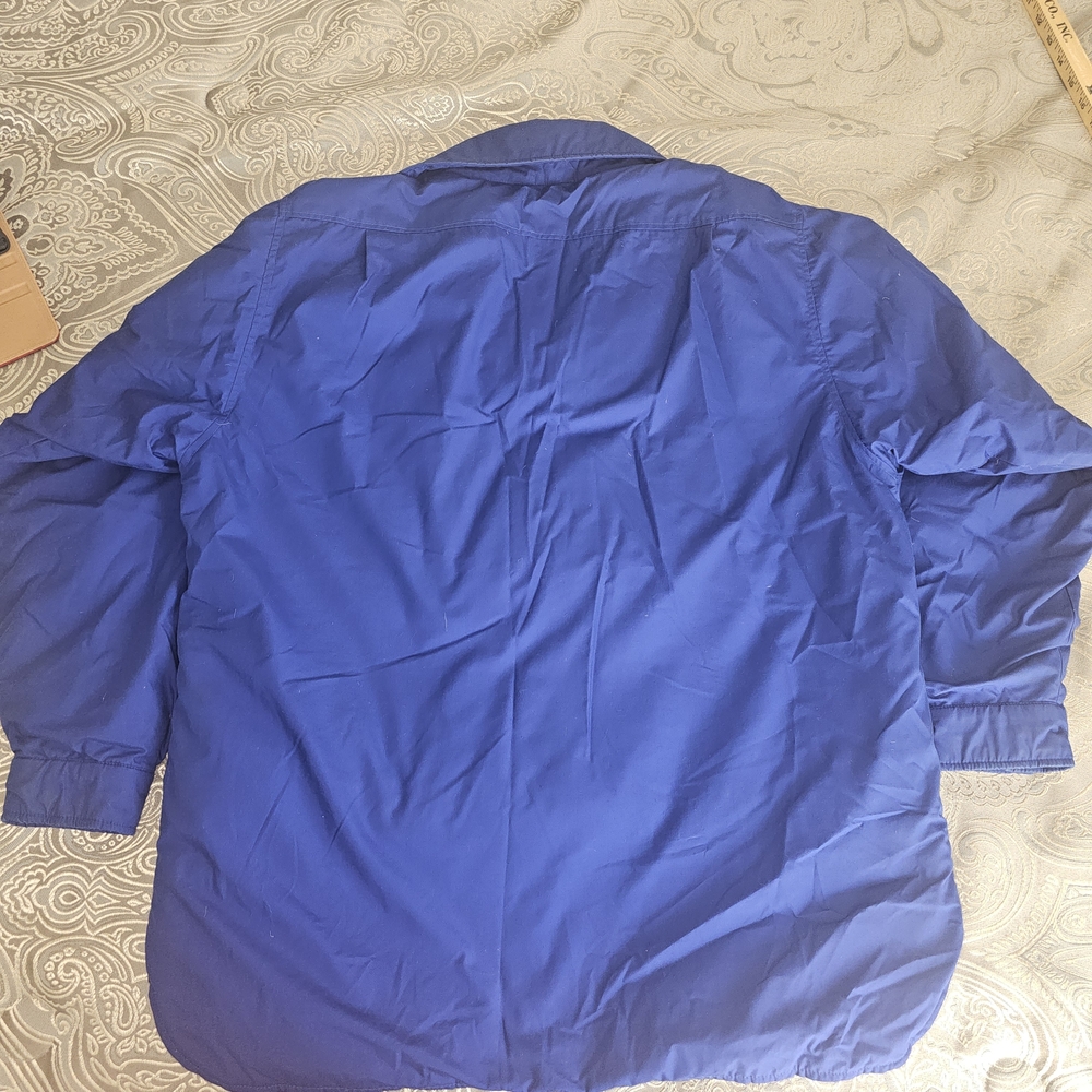L.L. Bean Men's Cobalt Blue Shirt Jacket Goosedown - Picture 2 of 9